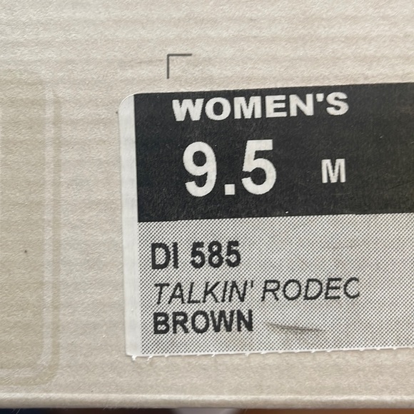 Dingo Talkin Rodeo Leather Western Boots Brown 9.5 - Picture 7 of 8